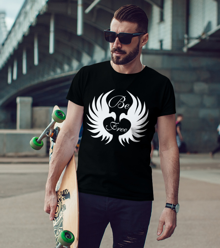 Be Free Winged Heart Embrace Freedom T-Shirt