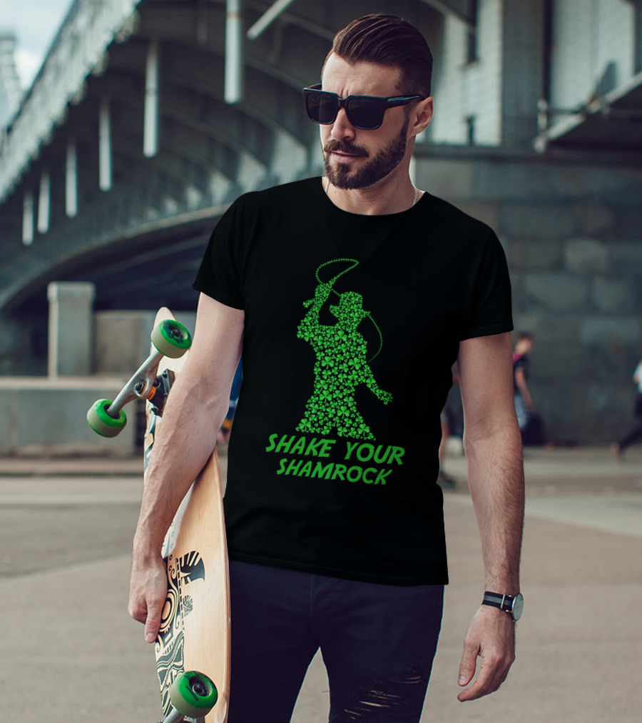 Indiana Jones Shake Your Shamrock St Patrick's Day T-Shirt