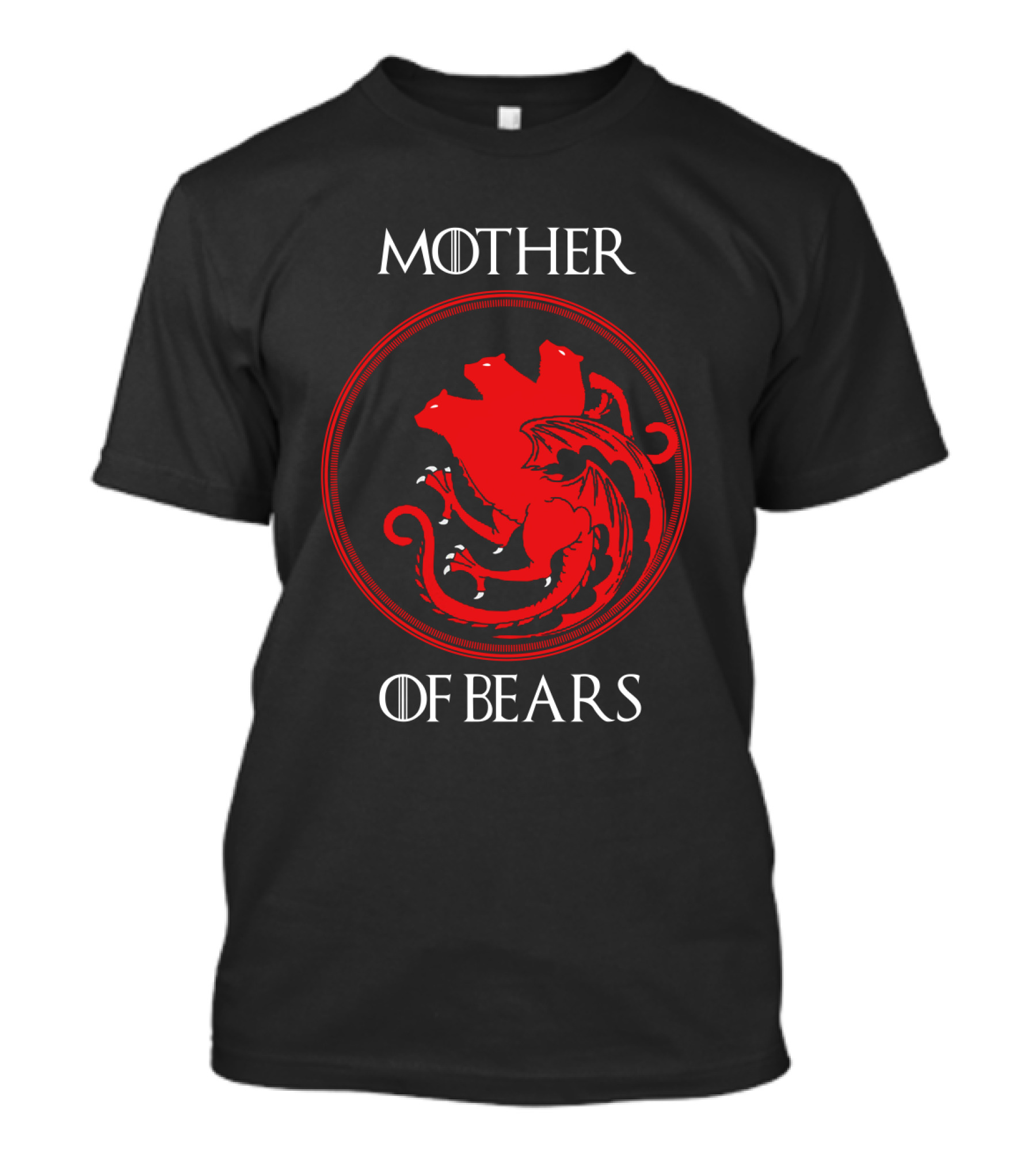 Mother Of Bears Three-Headed Serpent Emblem T-Shirt