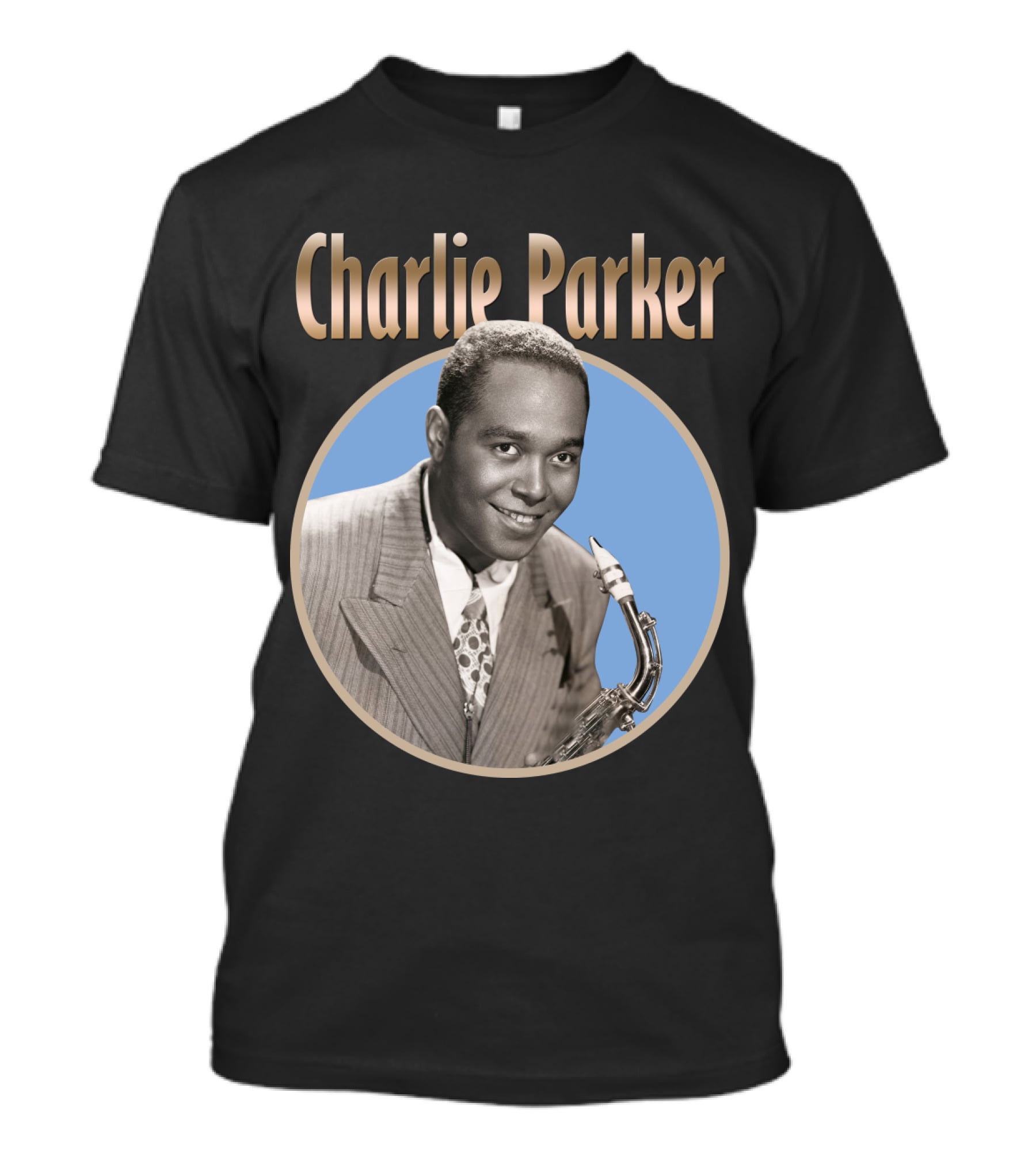 Charlie Parker Jazz Saxophone Legend Vintage T-Shirt