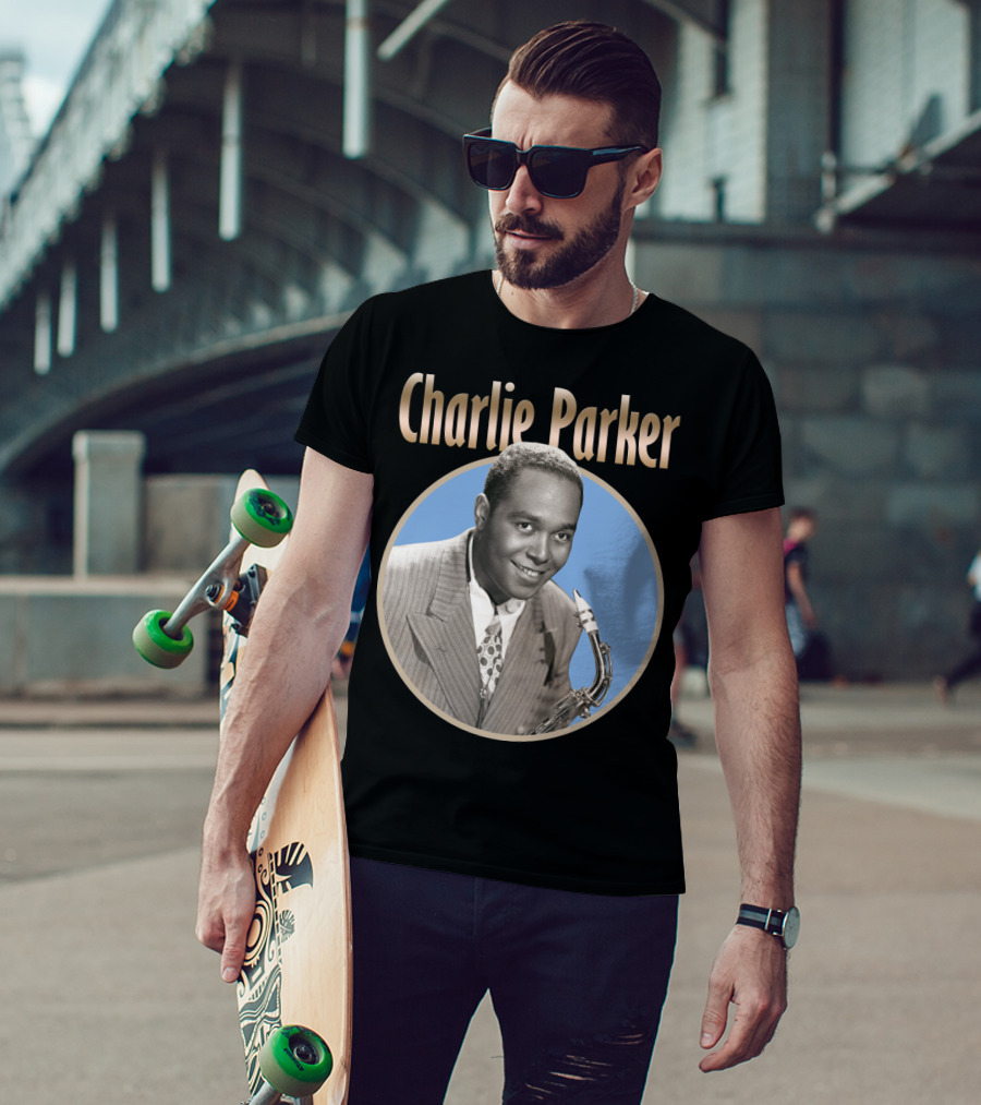 Charlie Parker Jazz Saxophone Legend Vintage T-Shirt