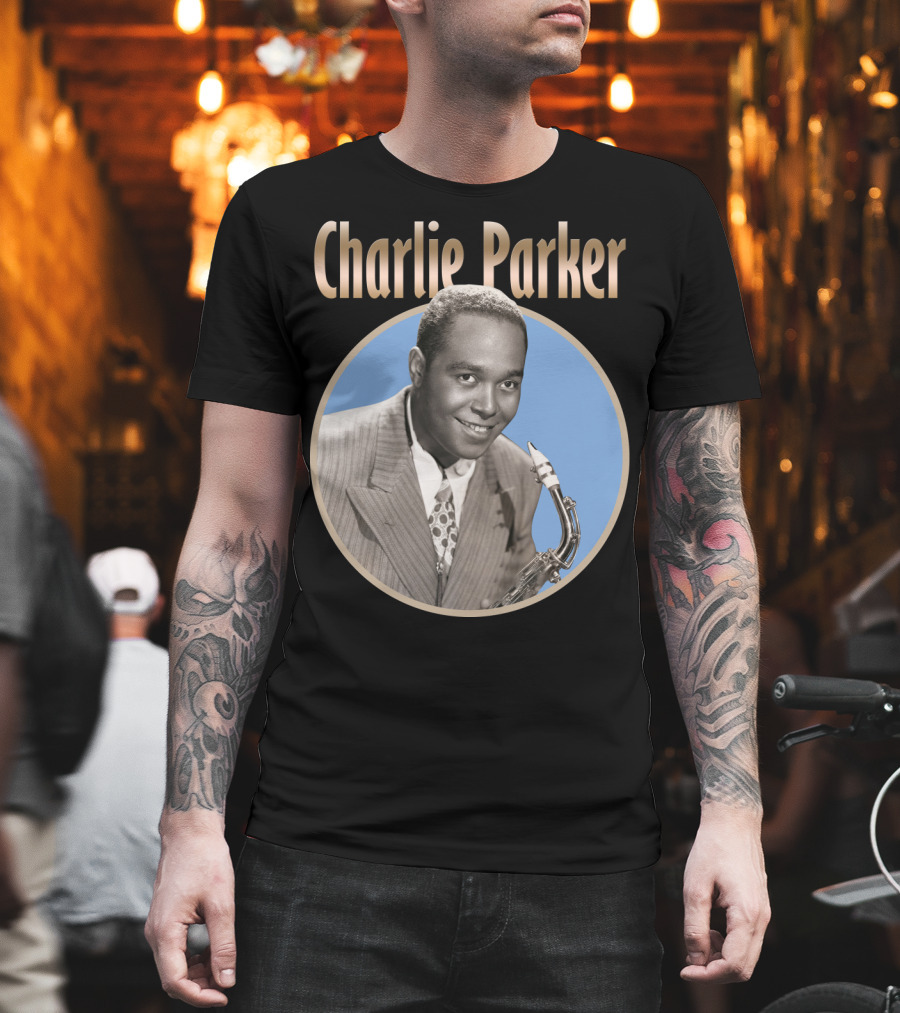 Charlie Parker Jazz Saxophone Legend Vintage T-Shirt