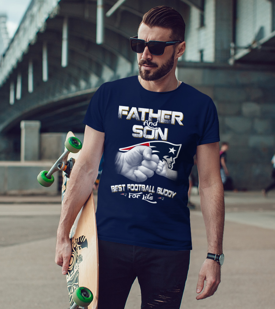 Father And Son Best Football Buddy For Life Patriots T-Shirt
