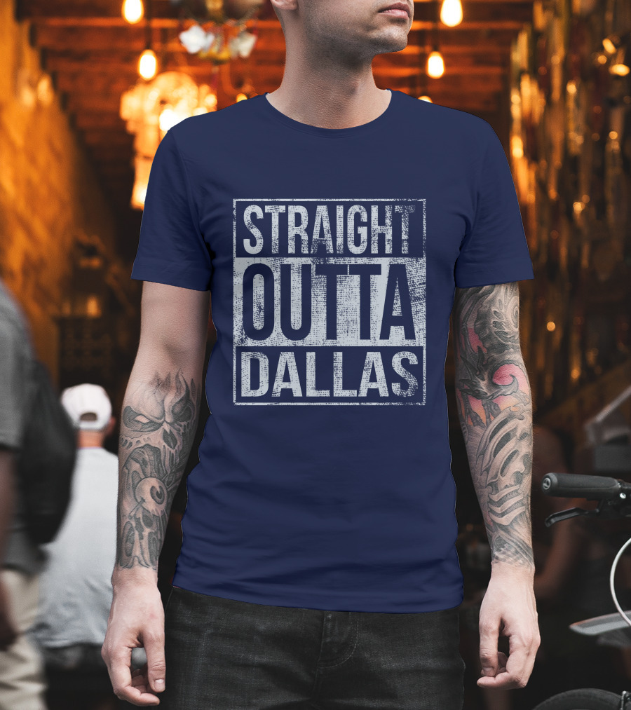 Straight Outta Dallas Retro Urban T-Shirt