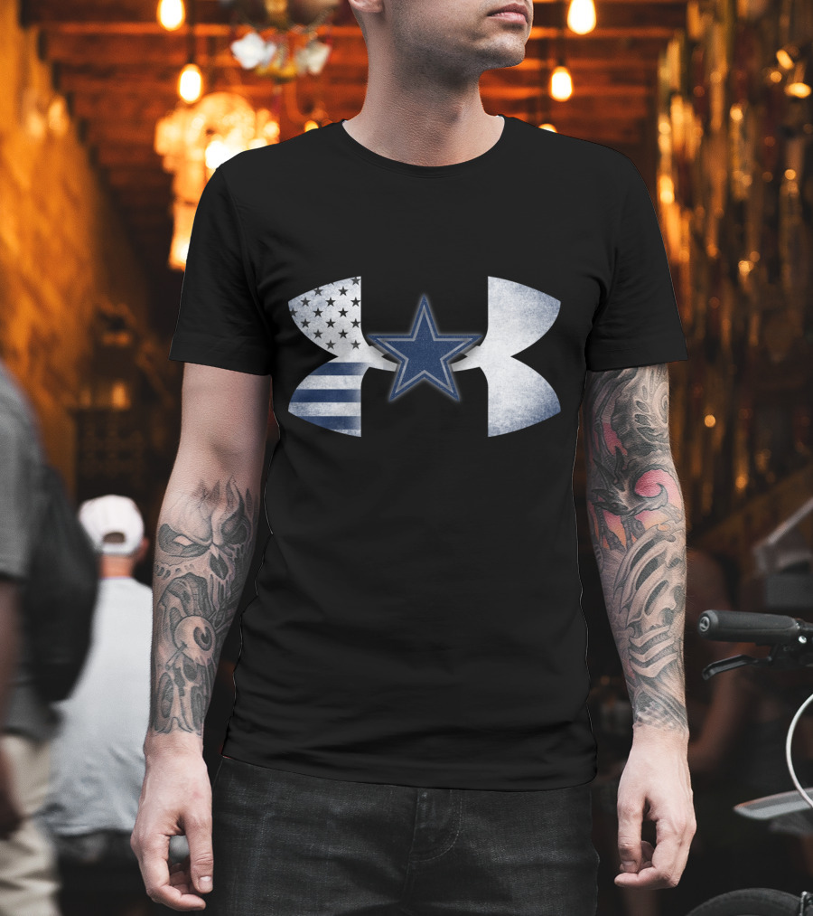 Dallas Cowboys Under Armour American Flag Star T-Shirt
