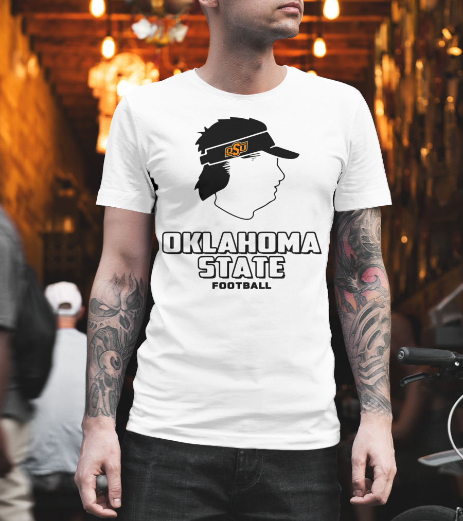 Oklahoma State OSU Head Visor Football T-Shirt