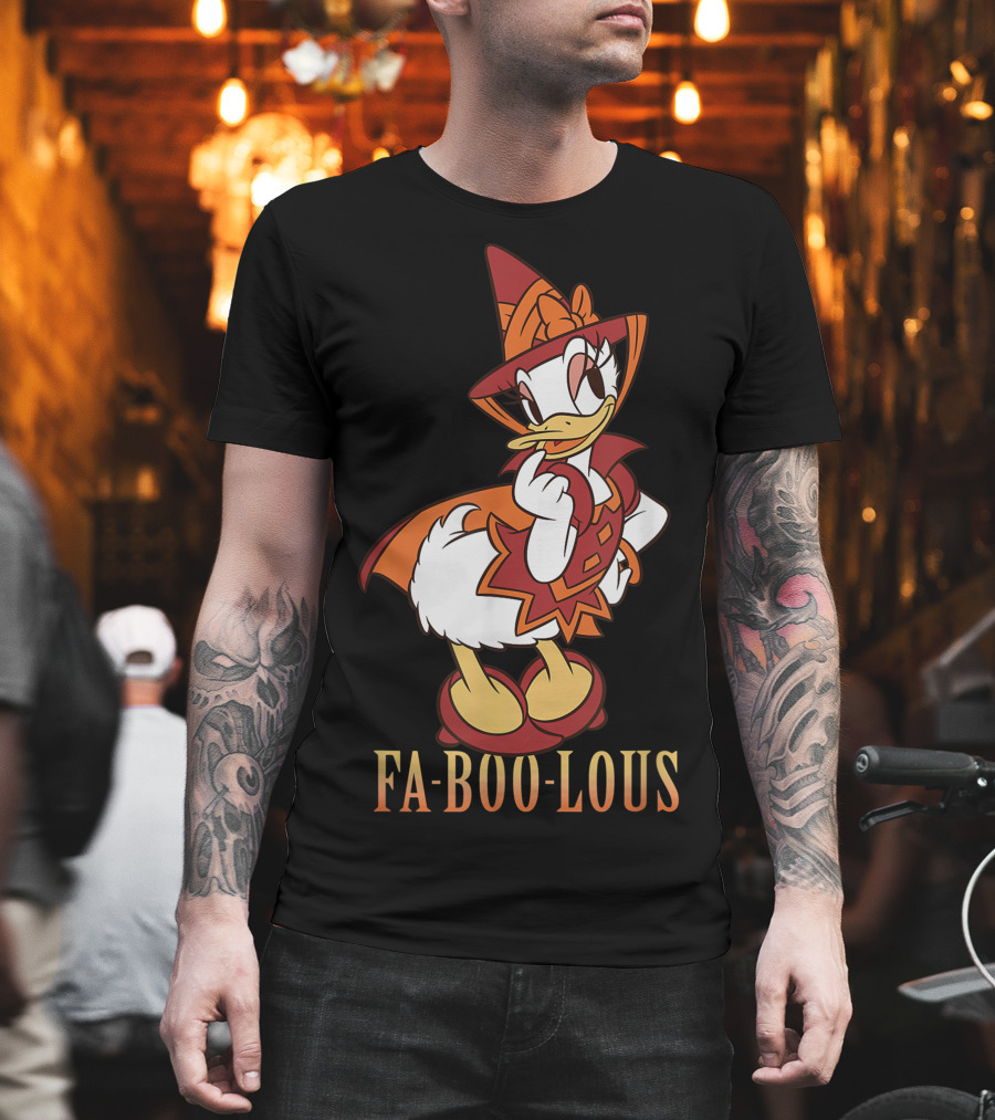 Disney Halloween Daisy Duck Fa BOO Lous Witch Costume T-Shirt