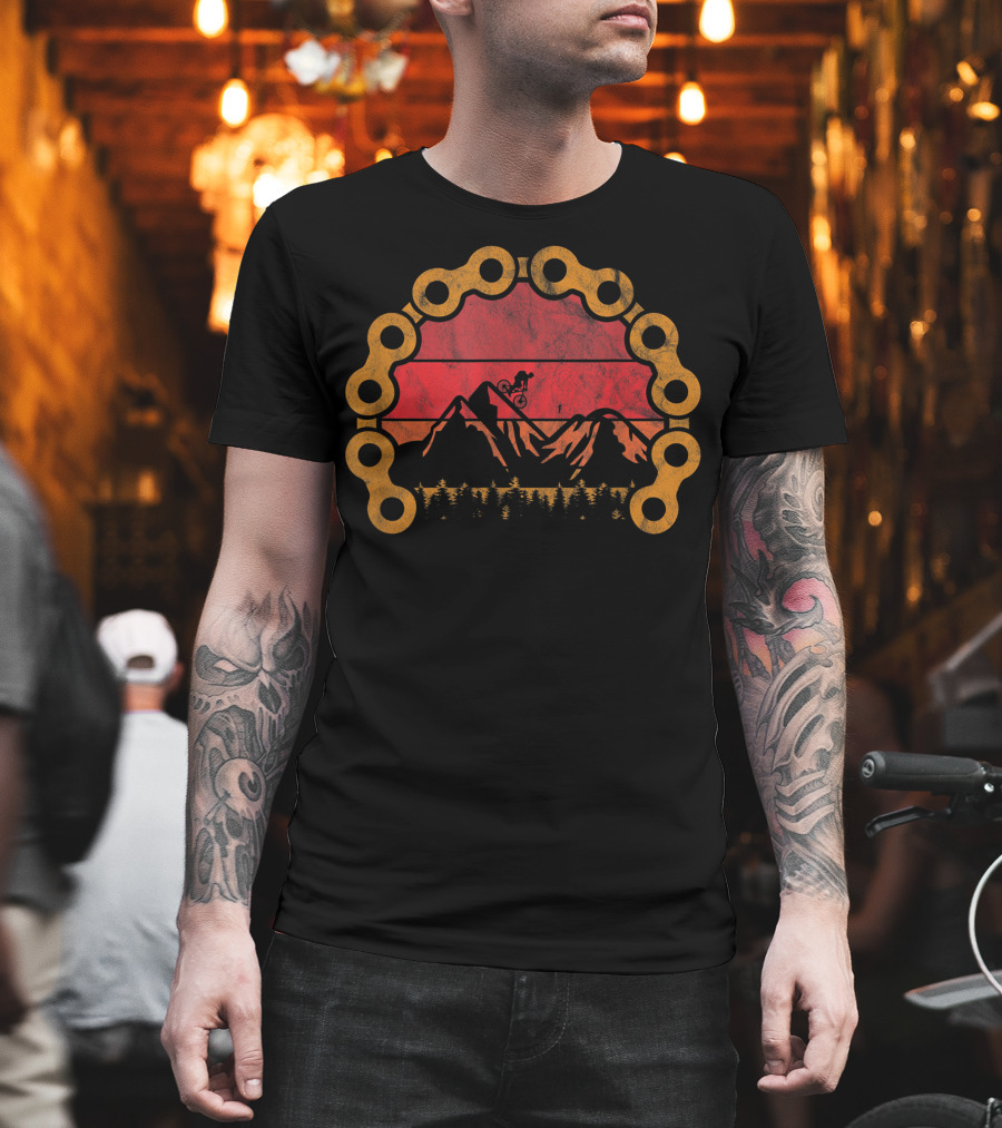 Mountain Bike MTB Biker Downhill Cycling Adventure in Mountains T-Shirt