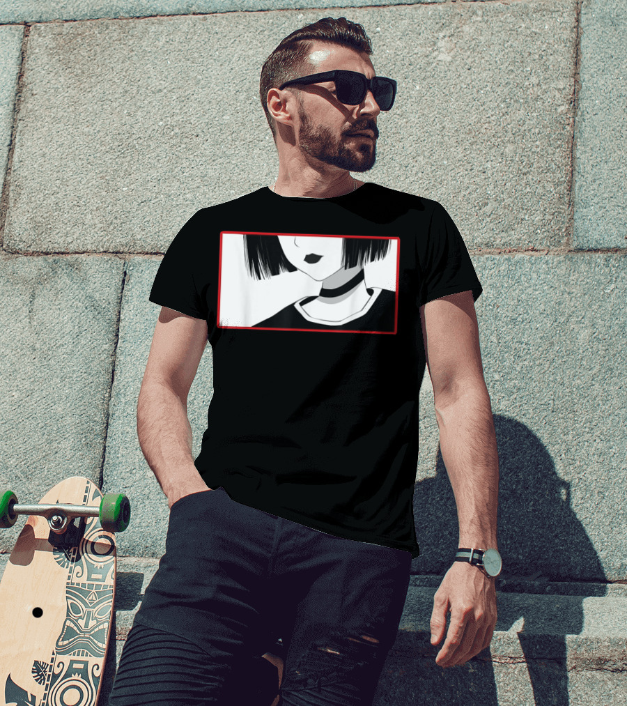 Aesthetic Soft Grunge Goth Anime Girl Gothic T-Shirt