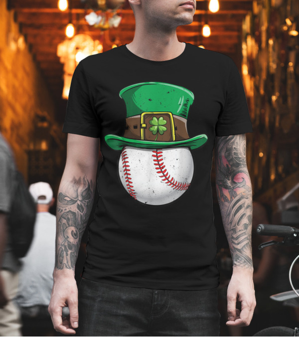 Lucky Clover Baseball St Patricks Hat Charm T-Shirt Lucky Clover Baseball St Patricks Hat Charm T-Shirt