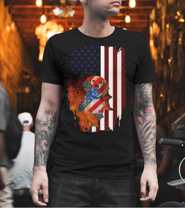 Beagle USA Flag American Patriotic 4th of July Veter Inspired T-Shirt Beagle USA Flag American Patriotic 4th of July Veter Inspired T-Shirt