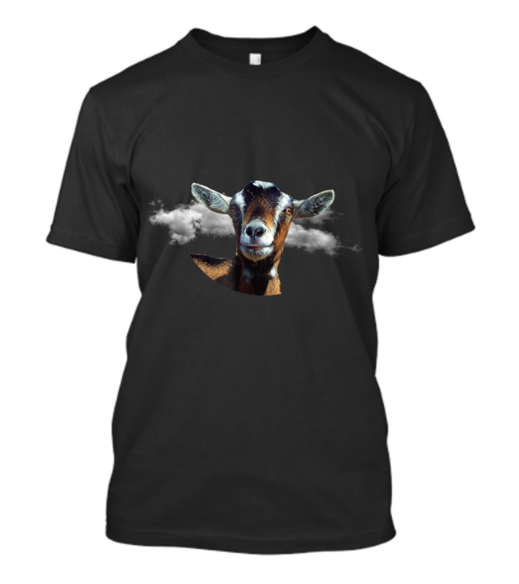 Goat Face With Cloud Background T-Shirt