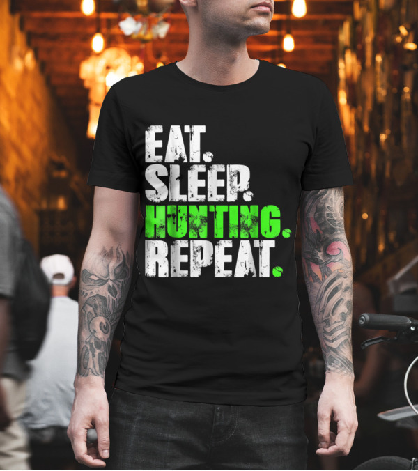 Eat Sleep Hunting Repeat Coach Bow Archery Lifestyle Cycle T-Shirt Eat Sleep Hunting Repeat Coach Bow Archery Lifestyle Cycle T-Shirt
