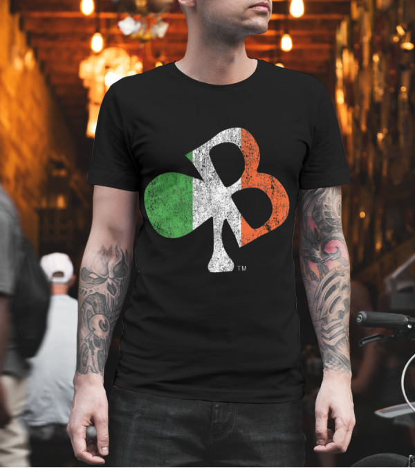 Celtic Shamrock Irish Flag Boston Lettering T-Shirt Celtic Shamrock Irish Flag Boston Lettering T-Shirt