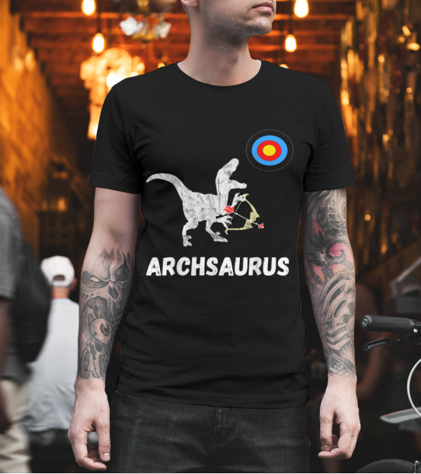 Archery Dinosaurs Archsaurus Trex Crossbow Shooting Hunt T-Shirt Archery Dinosaurs Archsaurus Trex Crossbow Shooting Hunt T-Shirt