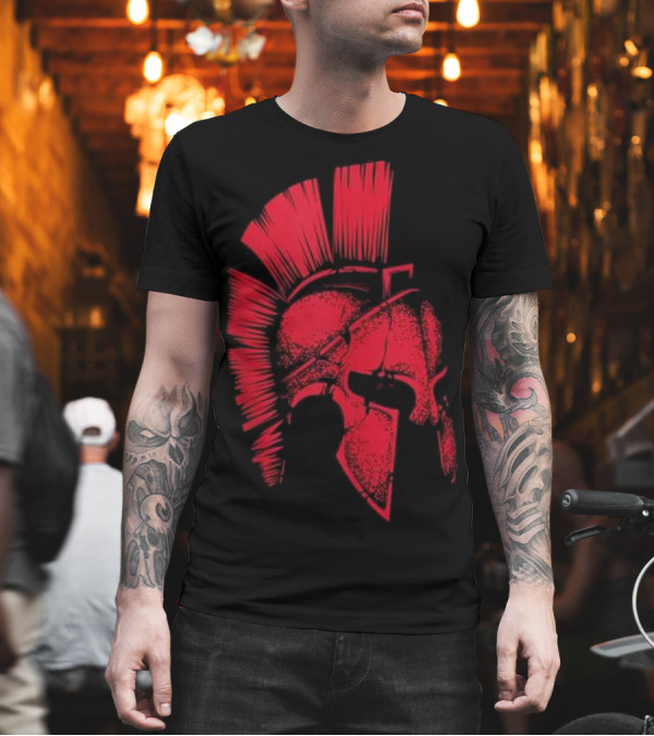 Spartan Greek Helmet Cute Troy Fight T-Shirt Spartan Greek Helmet Cute Troy Fight T-Shirt