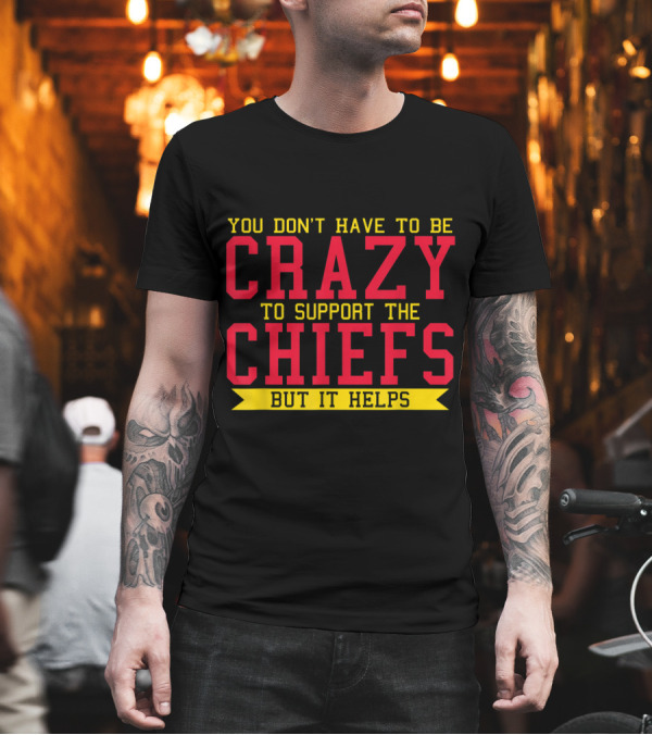 Crazy to Support the Chiefs Rugby Exeter Top T-Shirt Crazy to Support the Chiefs Rugby Exeter Top T-Shirt