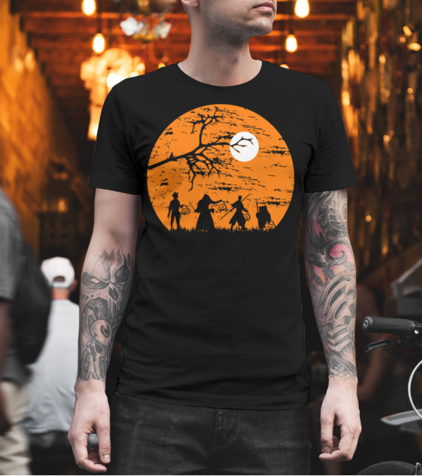Scary Trick Or Treat Halloween Night Full Moon T-Shirt Scary Trick Or Treat Halloween Night Full Moon T-Shirt