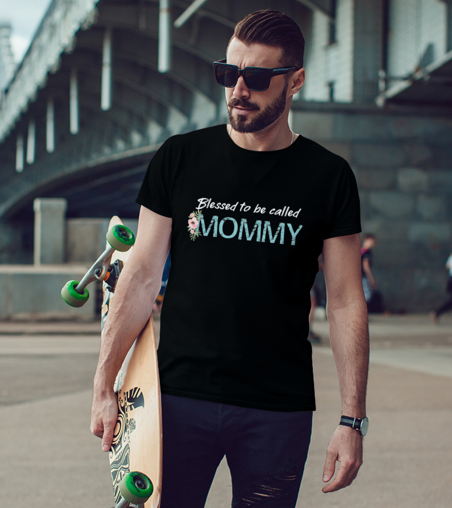 Blessed To Be Called Mommy Floral T-Shirt