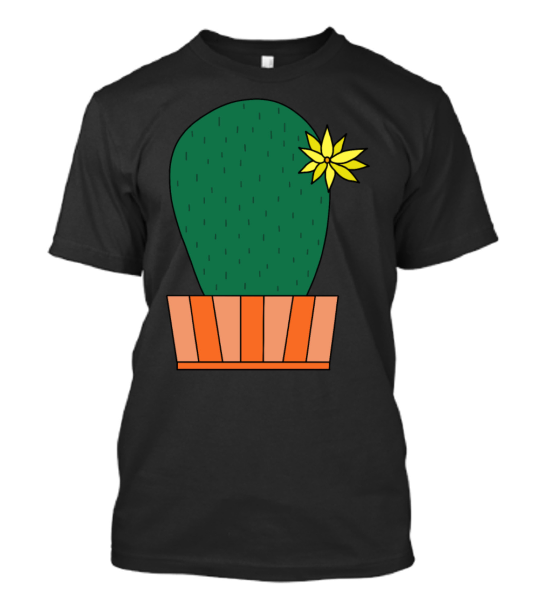 First Place Cactus With Yellow Flower T-Shirt