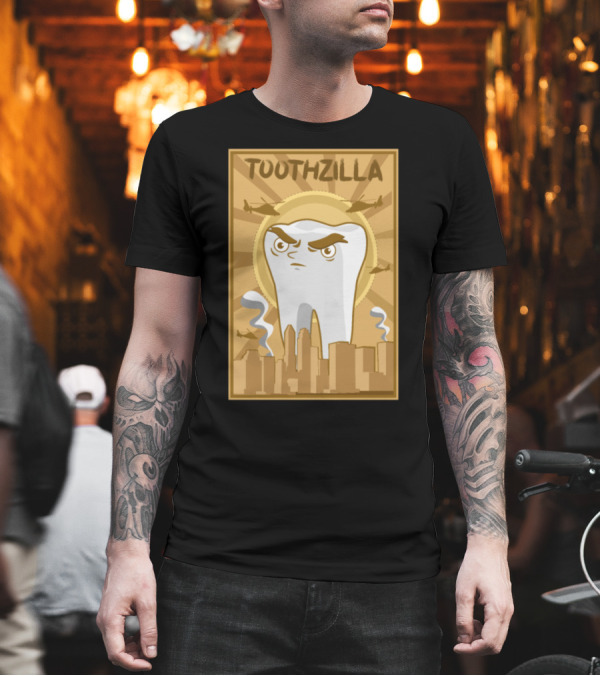 Toothzilla Dentist Dental Hygienist Hygiene T-Shirt Toothzilla Dentist Dental Hygienist Hygiene T-Shirt