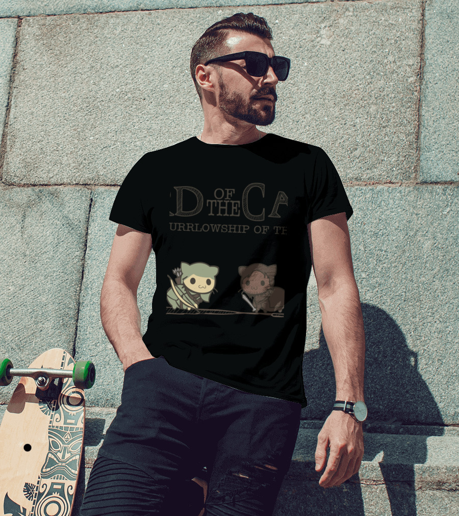 The Purrlowship Of The Ring Lord Of Cats Funny For Cat Lovers T-Shirt
