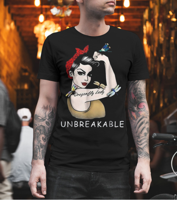 Unbreakable Dragonfly Lady Empowerment T-Shirt Unbreakable Dragonfly Lady Empowerment T-Shirt