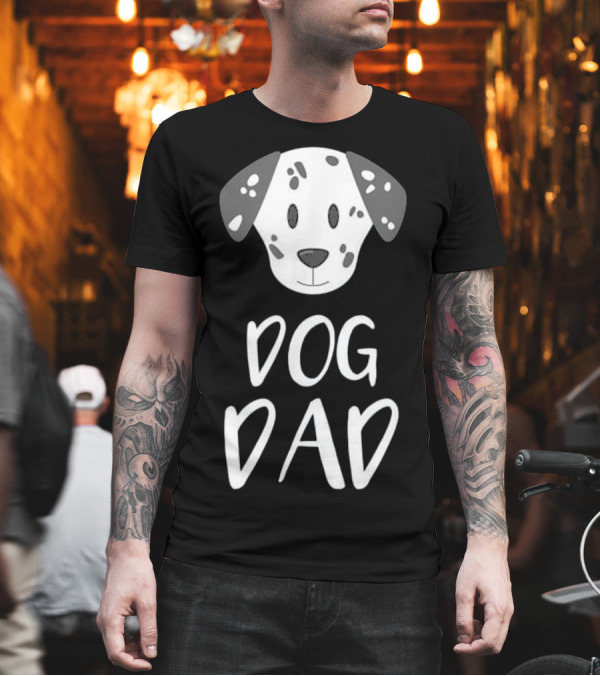 Dog Dad Dalmatian Love Mens T-Shirt Dog Dad Dalmatian Love Mens T-Shirt