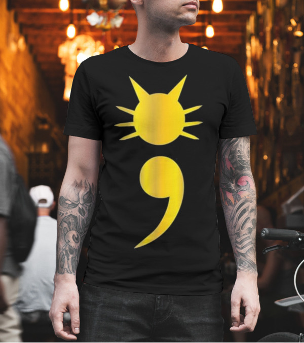 Cute Cat Semicolon May Mental Health Awareness T-Shirt Cute Cat Semicolon May Mental Health Awareness T-Shirt