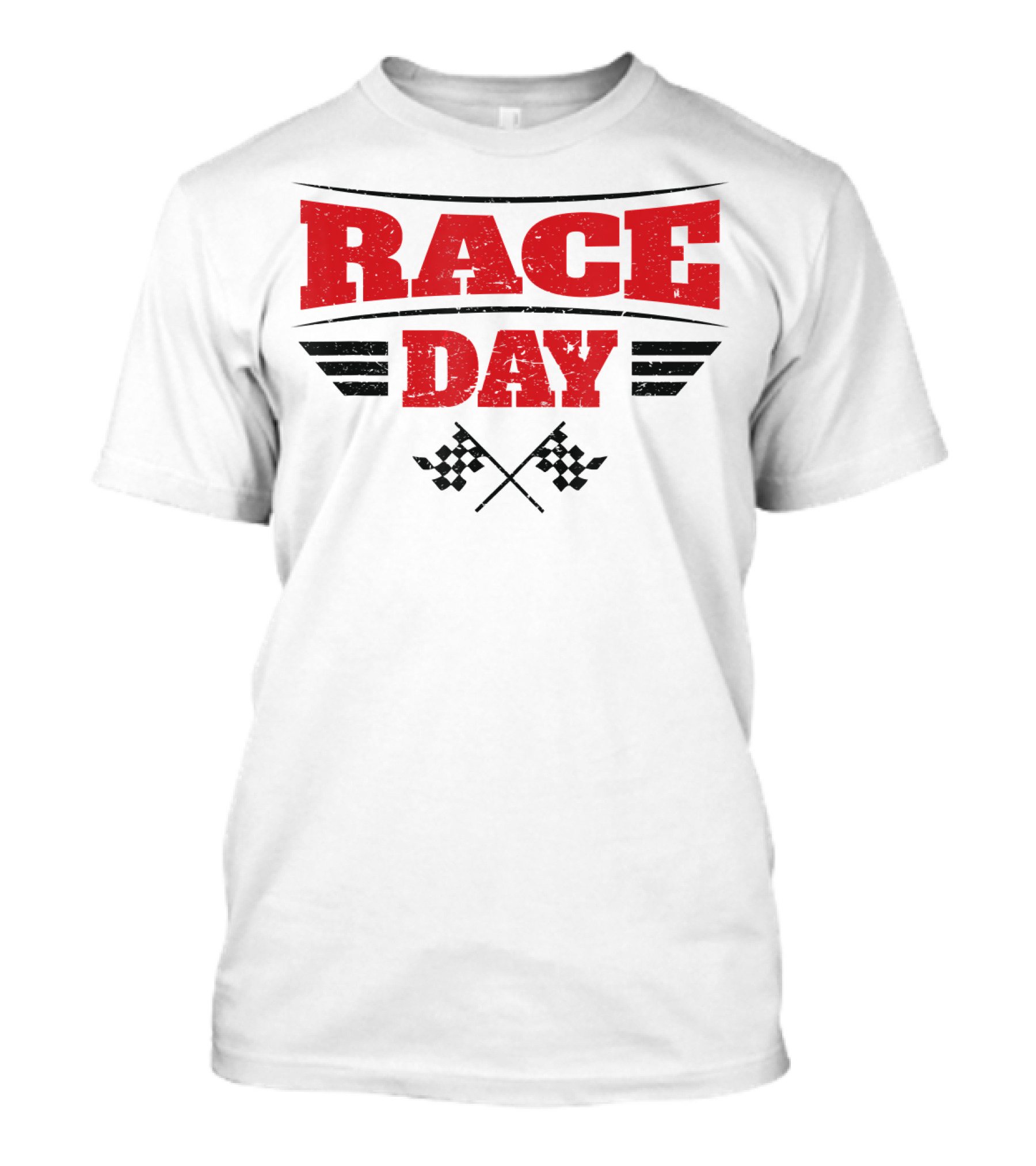 Race Day Checkered Flags Racing Enthusiast T-Shirt