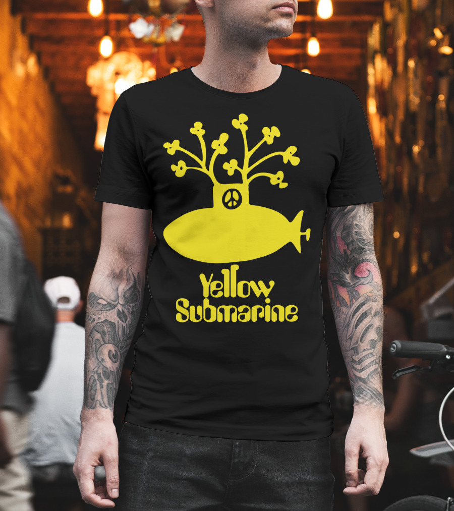 Yellow Submarine Peace Symbol Submarine T-Shirt
