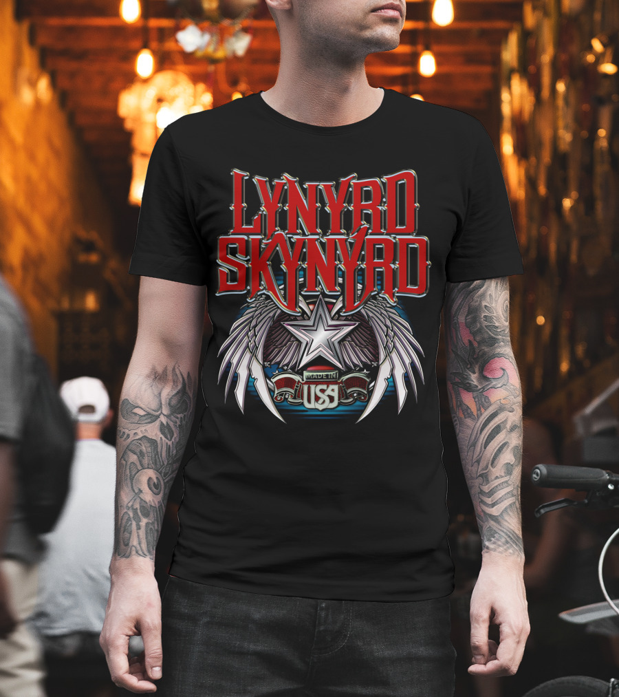 Lynyrd Skynyrd Made In Usa Star Wings T-Shirt
