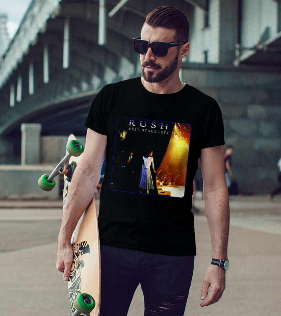 Rush Exit Stage Left Live Performance Album Cover T-Shirt