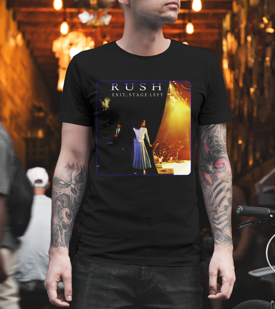 Rush Exit Stage Left Live Performance Album Cover T-Shirt
