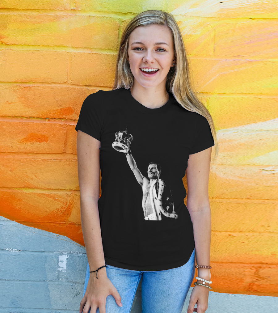 QN Freddie Mercury Crown Iconic Pose T-Shirt