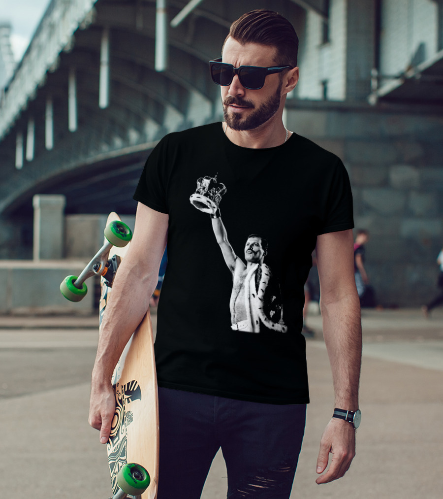 QN Freddie Mercury Crown Iconic Pose T-Shirt