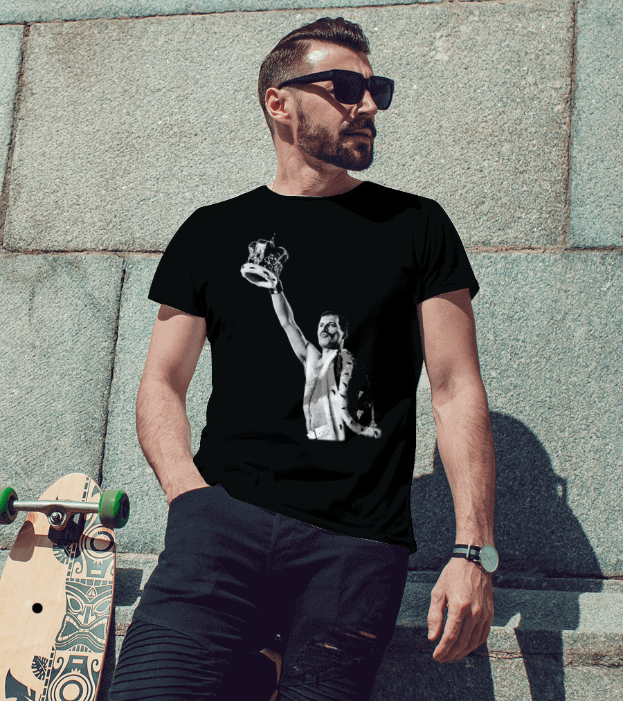 QN Freddie Mercury Crown Iconic Pose T-Shirt