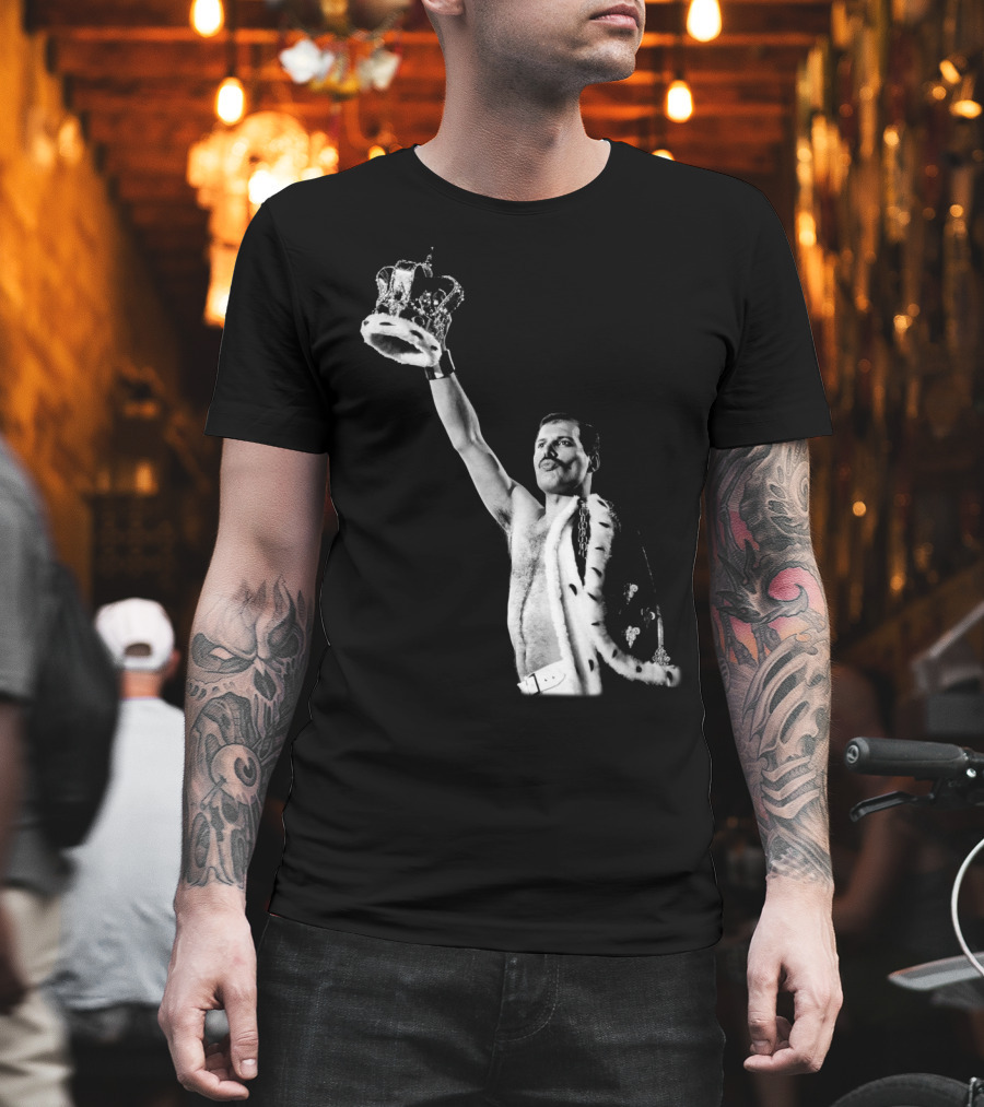 QN Freddie Mercury Crown Iconic Pose T-Shirt