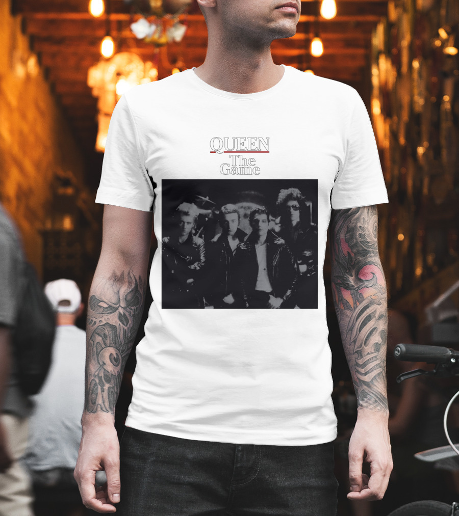 Queen The Game Band Photo Vintage Album Cover T-Shirt
