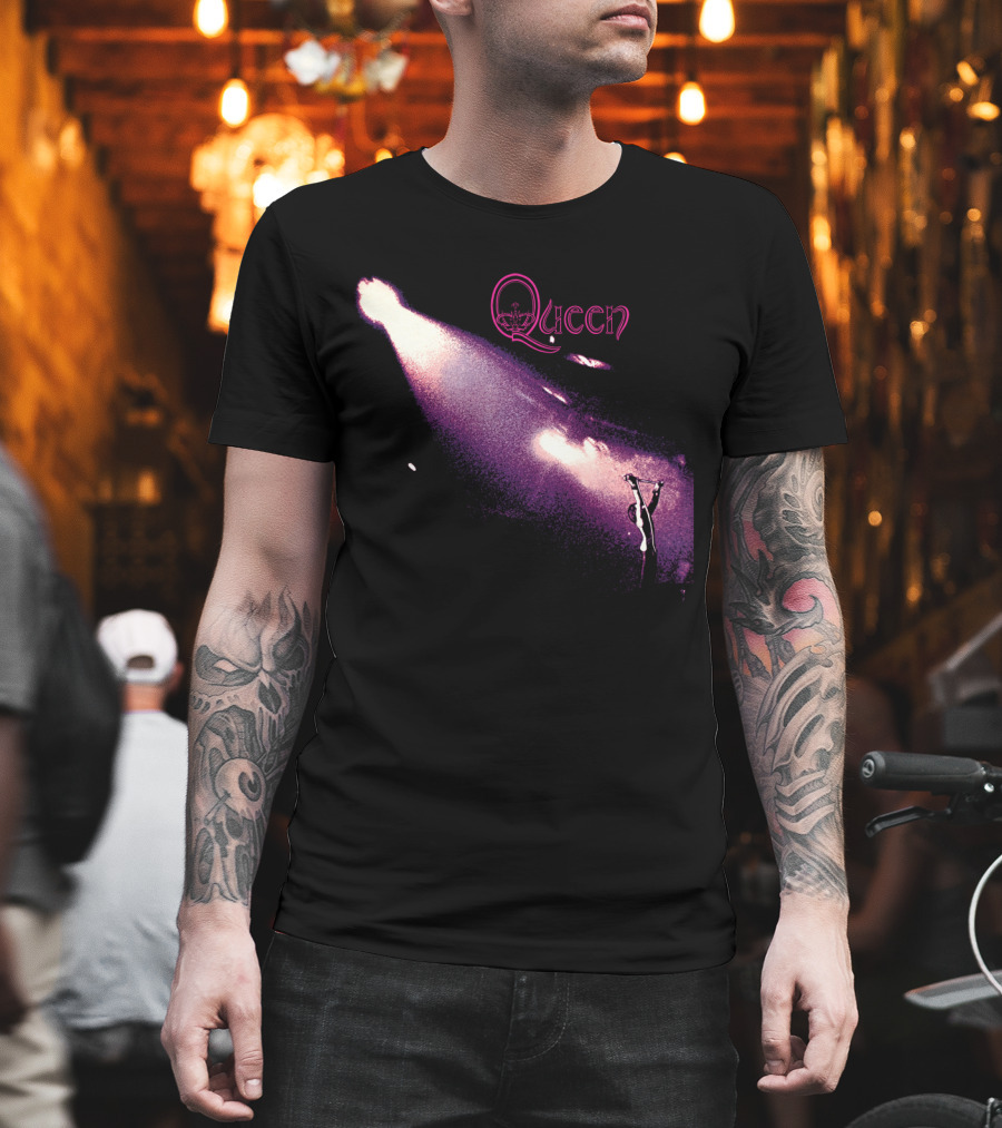 Queen Band Concert Stage Spotlight Freddy Mercury Iconic Performance T-Shirt