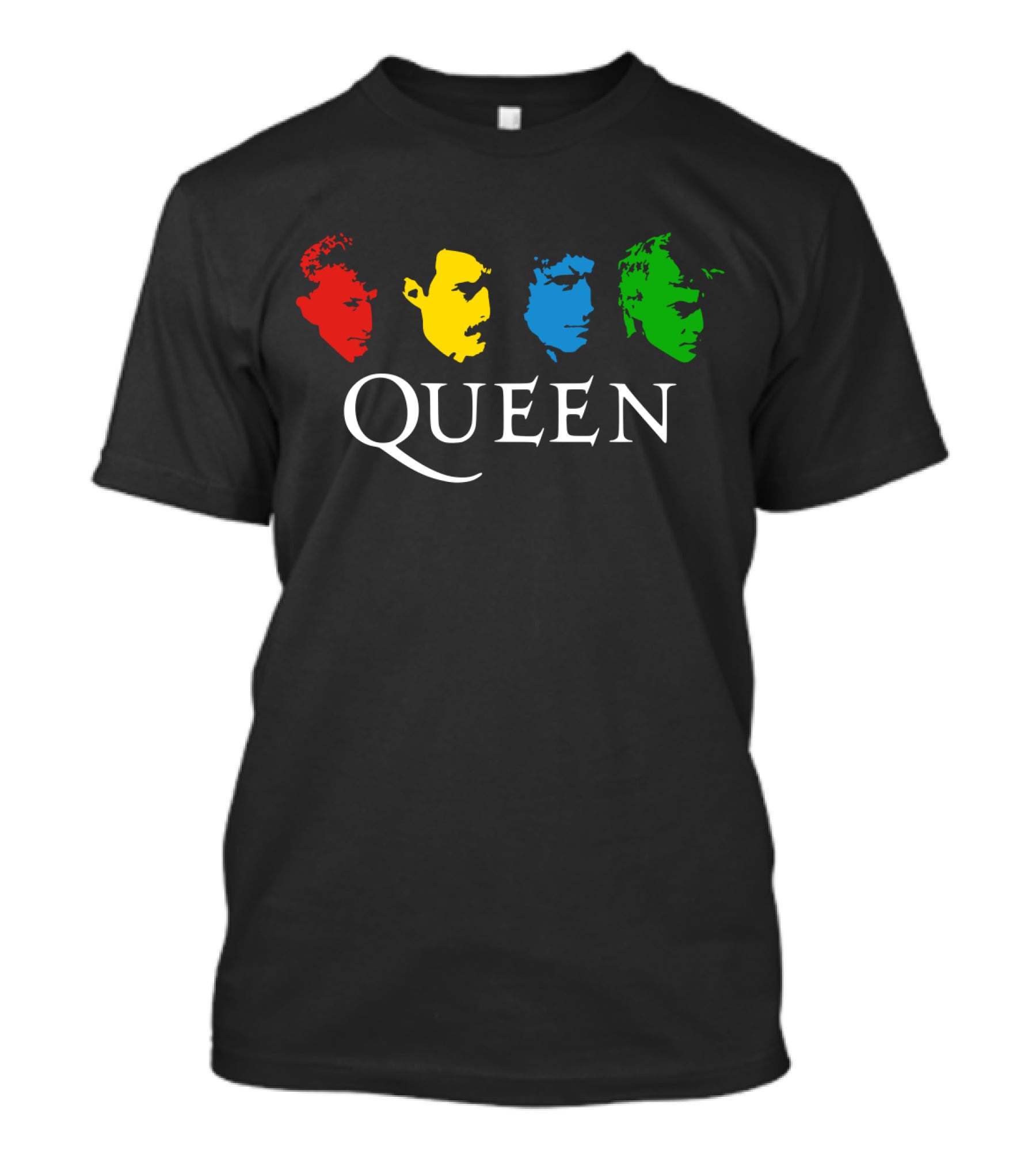 Queen Band Iconic Colorful Faces T-Shirt