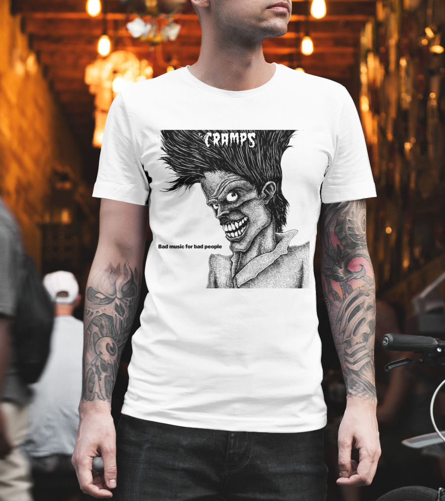 The Cramps Bad Music For Bad People Album Art T-Shirt