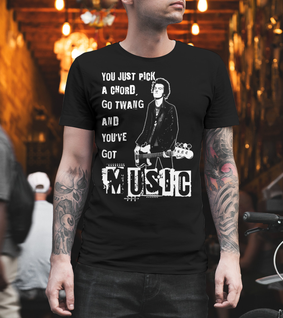 You Just Pick A Chord Go Twang And You've Got Music T-Shirt