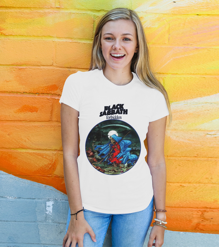 Black Sabbath Forbidden Grim Reaper Album Art T-Shirt