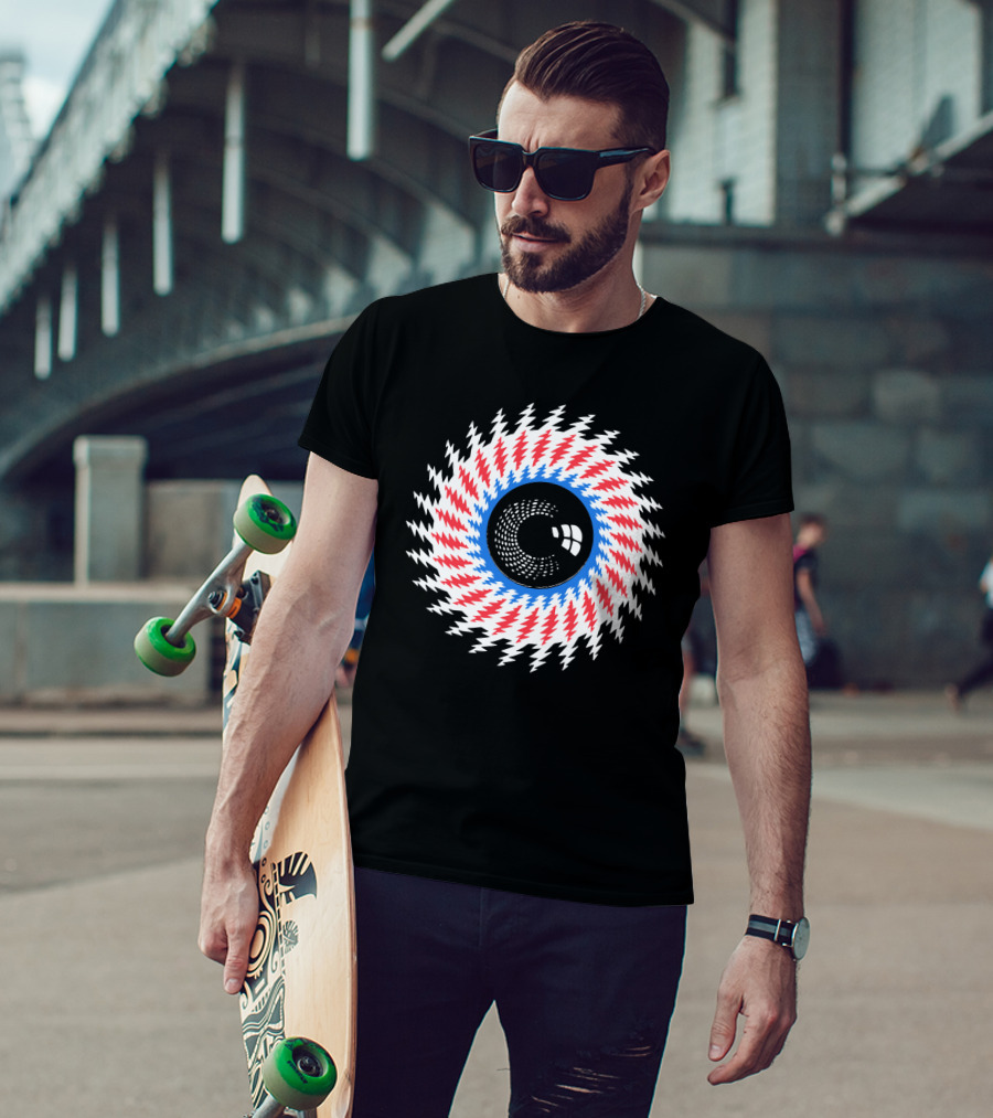 Grateful Dead Steal Your Face Optical Illusion Eye T-Shirt