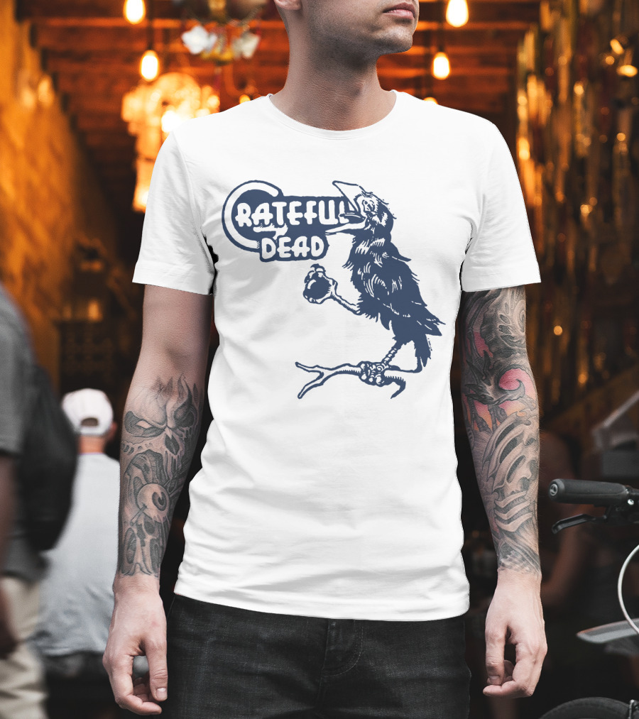 Grateful Dead Crow Holding Heart T-Shirt