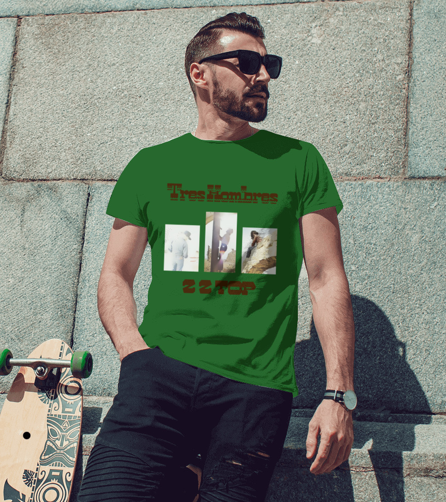 Tres Hombres Zz Top Vintage Album Cover T-Shirt