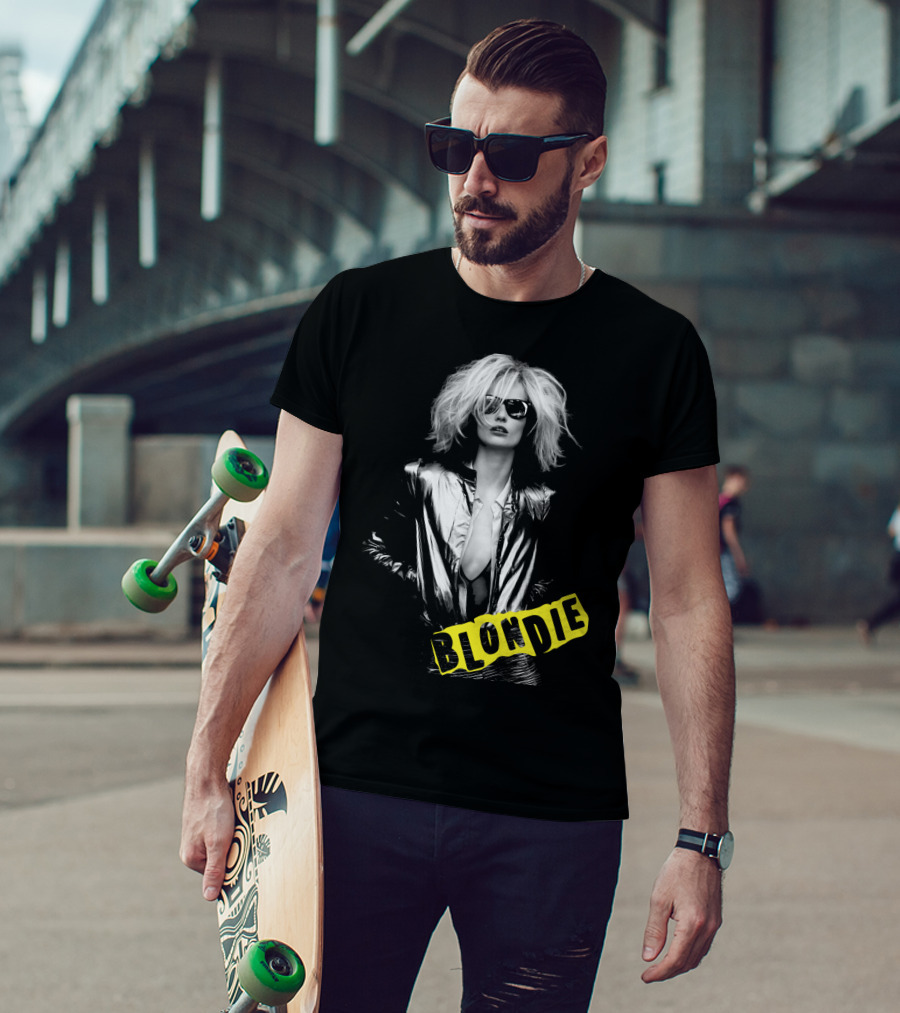 Blondie Silver Jacket And Sunglasses Iconic T-Shirt