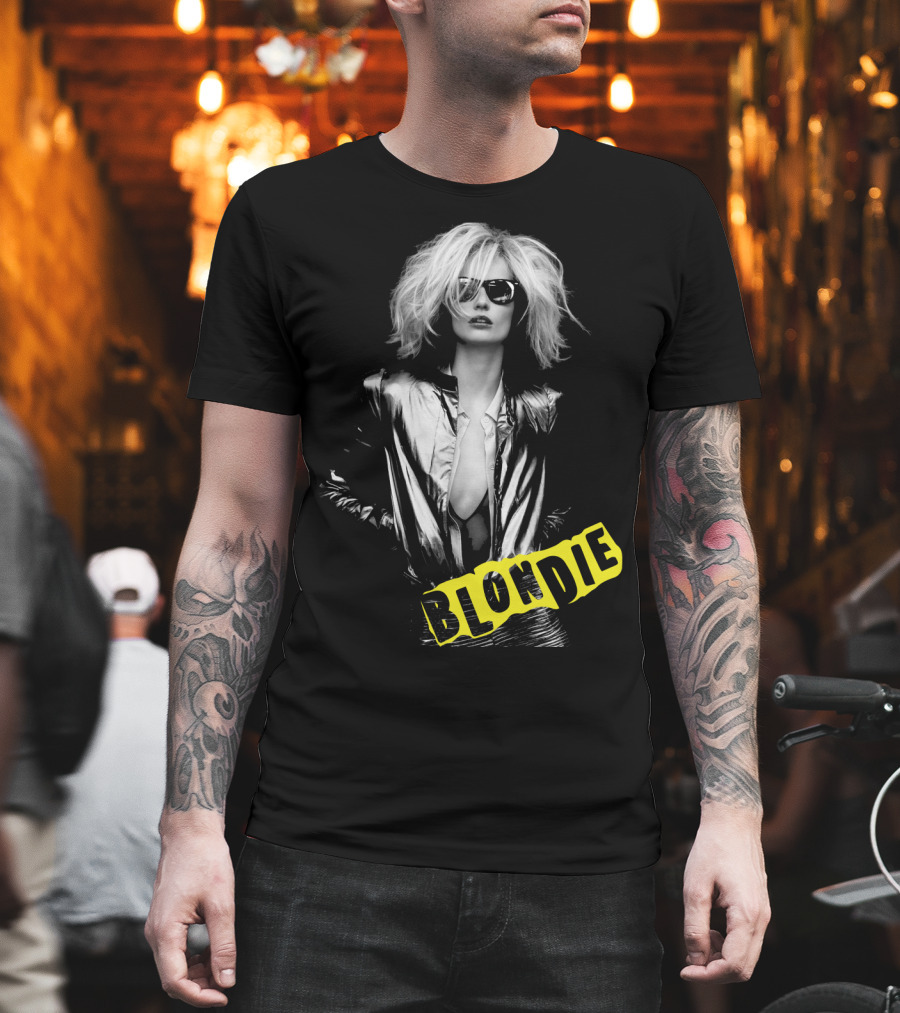 Blondie Silver Jacket And Sunglasses Iconic T-Shirt