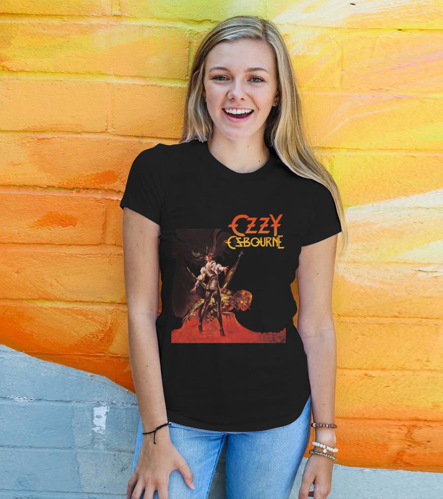 Ozzy Osbourne Bark At The Moon Retro Metal Art T-Shirt